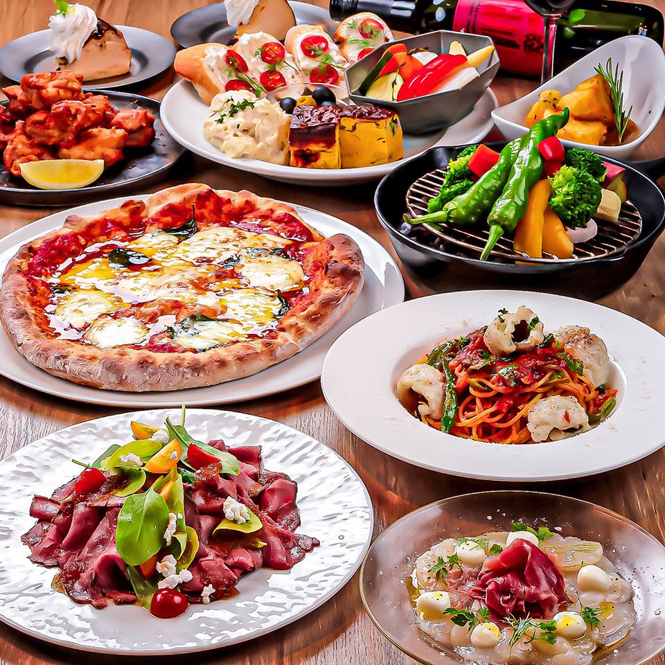 [Easy] Classic easy course including homemade pasta, pasta and chicken fritters ◎ 8 dishes 3,980 yen (all-you-can-drink included)