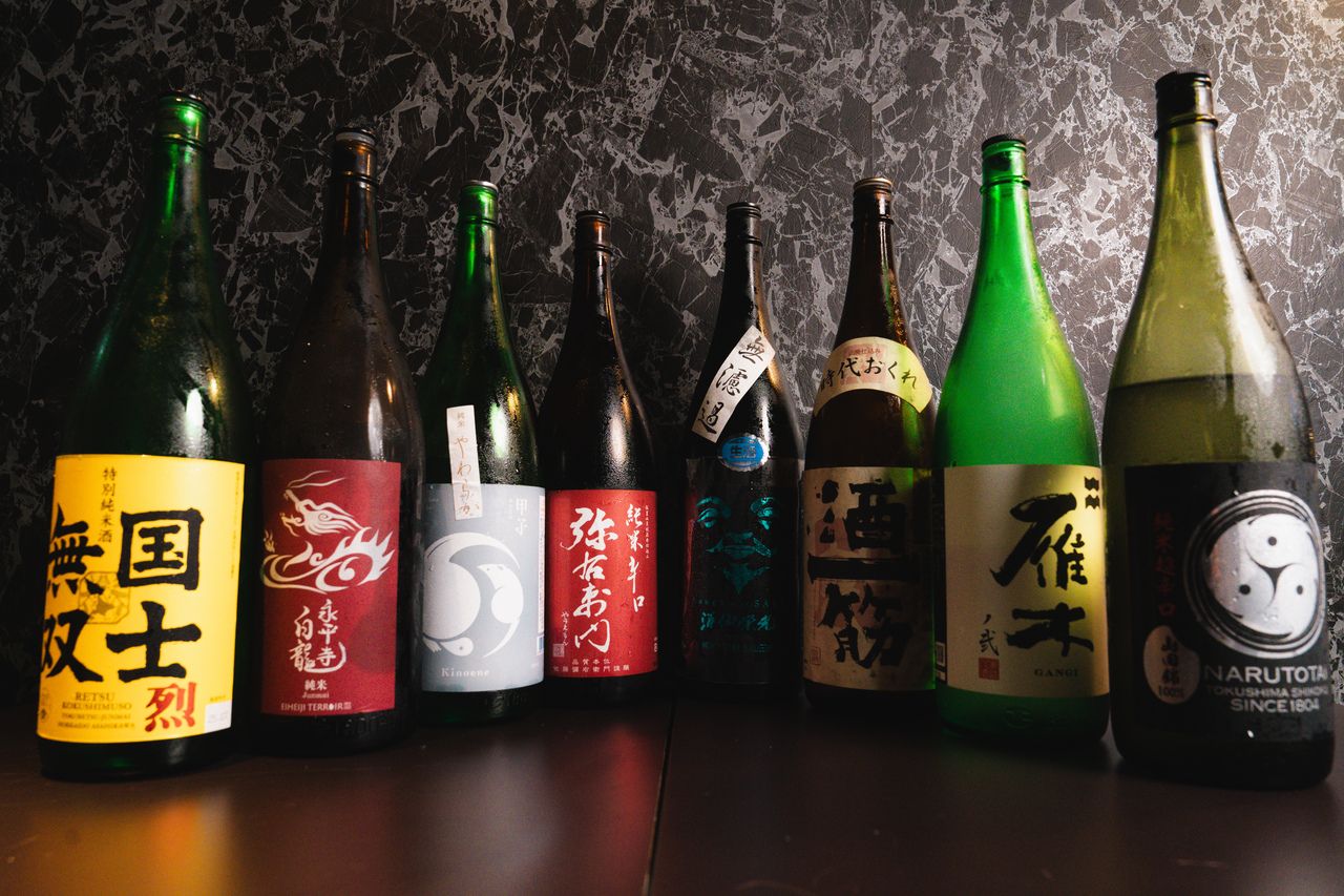 Chef's special course with all you can drink Japanese sake menu 