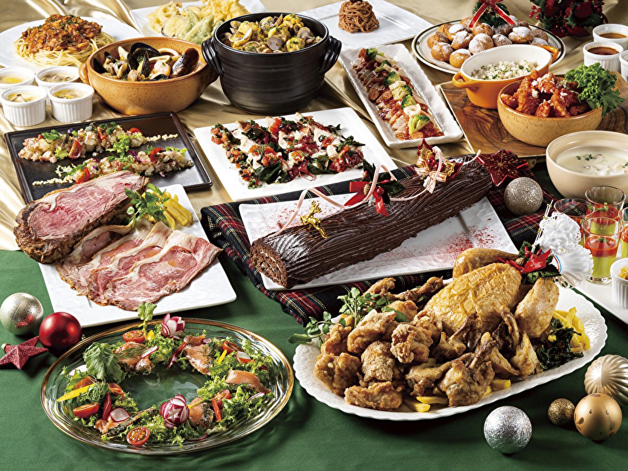 Dec 24 (Wed)–Dec 28 (Sun): Christmas Dinner Buffet — Adults / 90-minute seating
