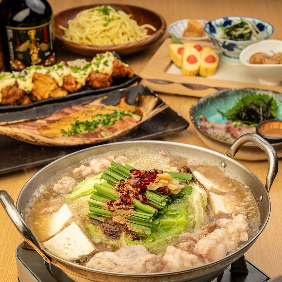 【11月～1月】選べるメイン4種や名物胡麻ぶりなど全9品　匠コース　『2時間飲放題付き』5,000（税込）