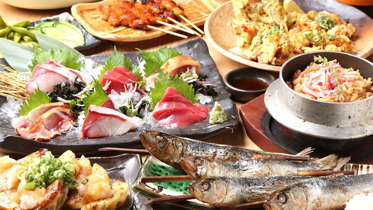 [Winter Party] A winter-only event featuring 11 dishes including cod milt and grilled whole fatty sardines. All-you-can-drink included. 5,500 yen