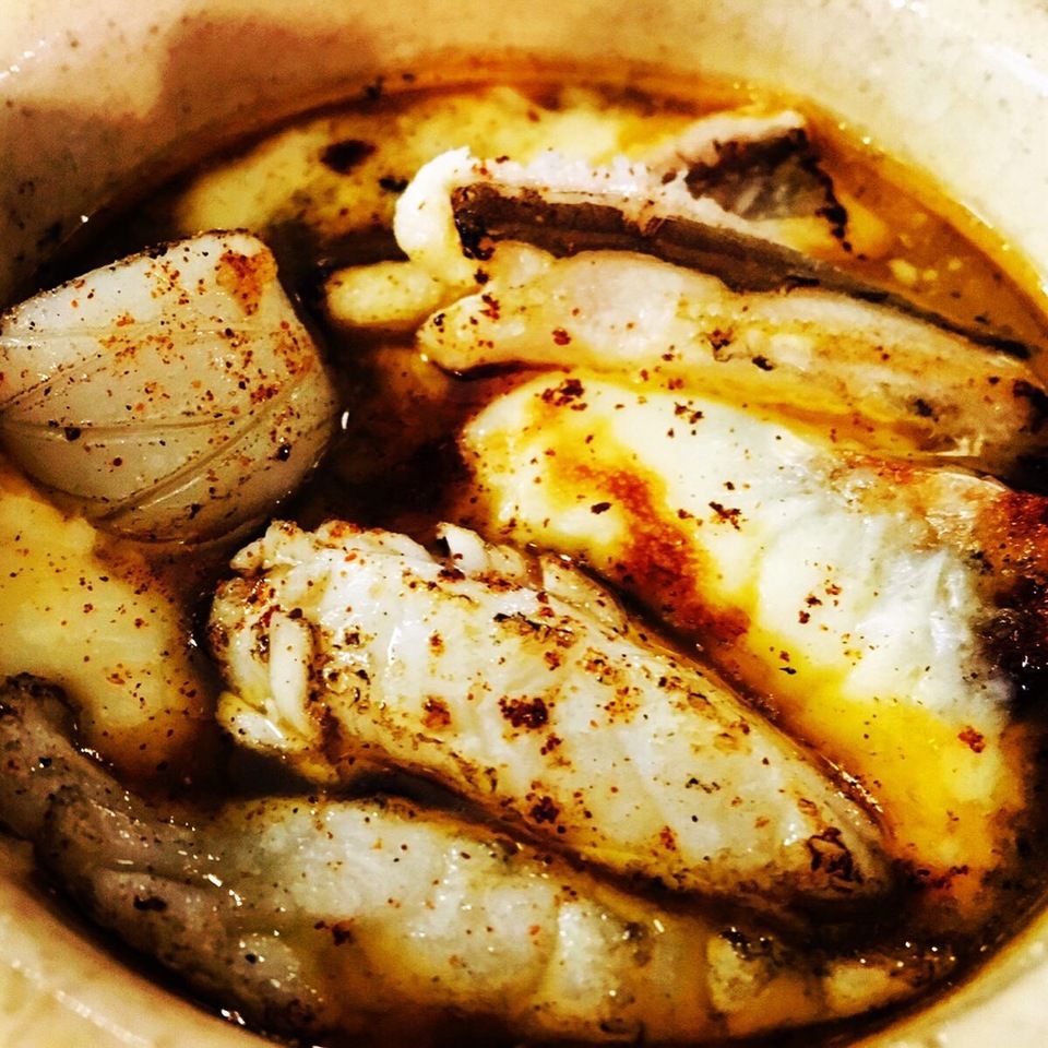 18:30 瀬戸内ナポリ料理【パスタ好きのお客様へ】旬の食材（魚介）を中心としたお料理5品、パスタ2品のコース ¥15000(別途サービス料※予約時間の5分前までにご来店くださいませ。