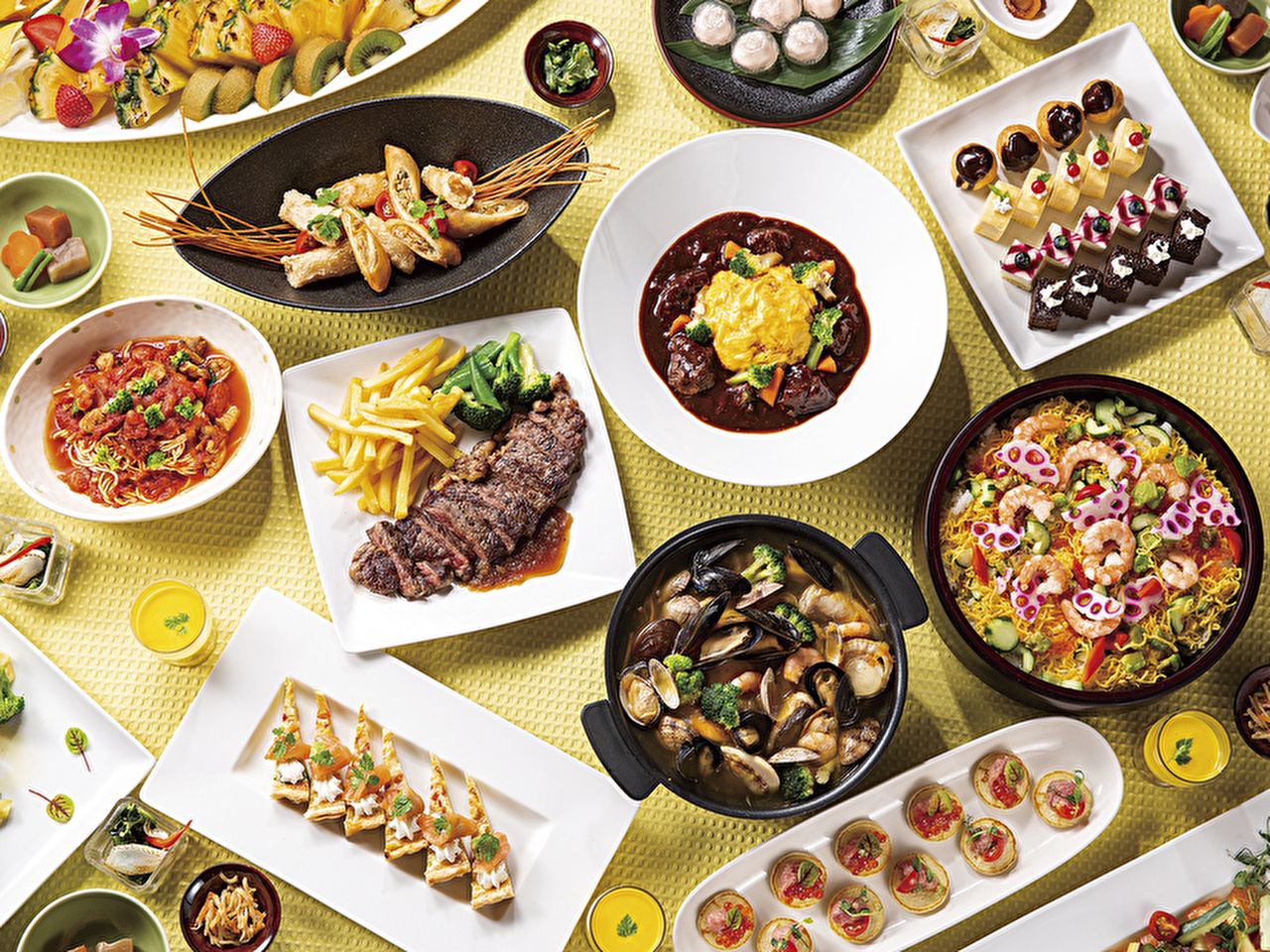 [Weekday dinner buffet/no time limit] All-you-can-eat special menu items available only during dinner time, including beef loin steak!