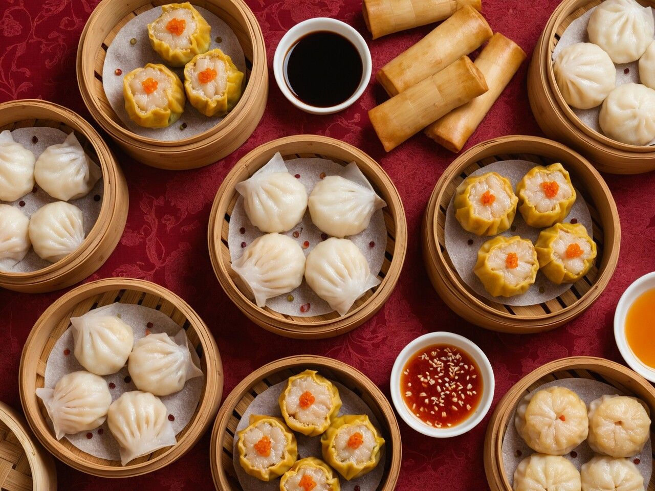  (for 3 people or more) Enjoy a classic Chinese New Year's party course of 5,000 yen with all-you-can-drink, featuring a comparison of Xiaolongbao, shrimp chili, and shark fin.