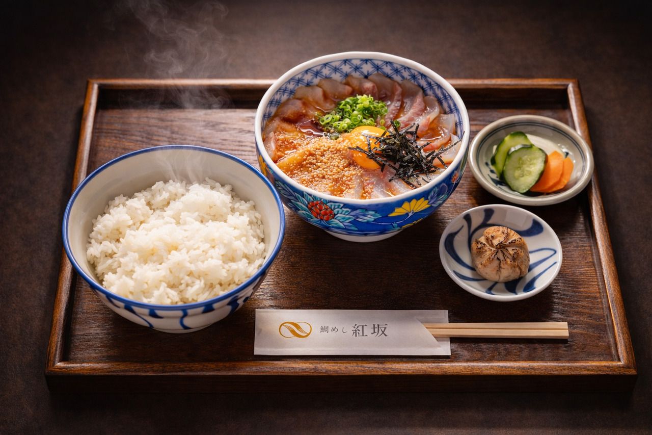 [Most popular] Akasaka's sea bream rice "Hakuju" Take (1.5 times the sea bream)