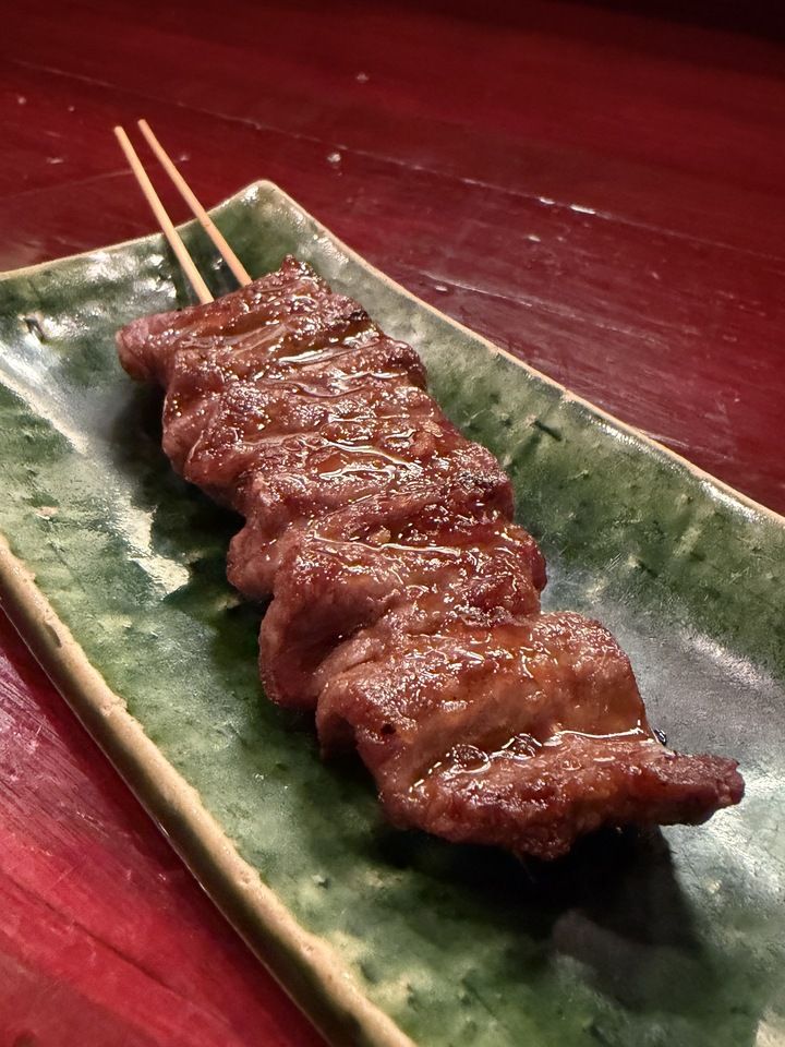 Daikokusen beef origami skewers