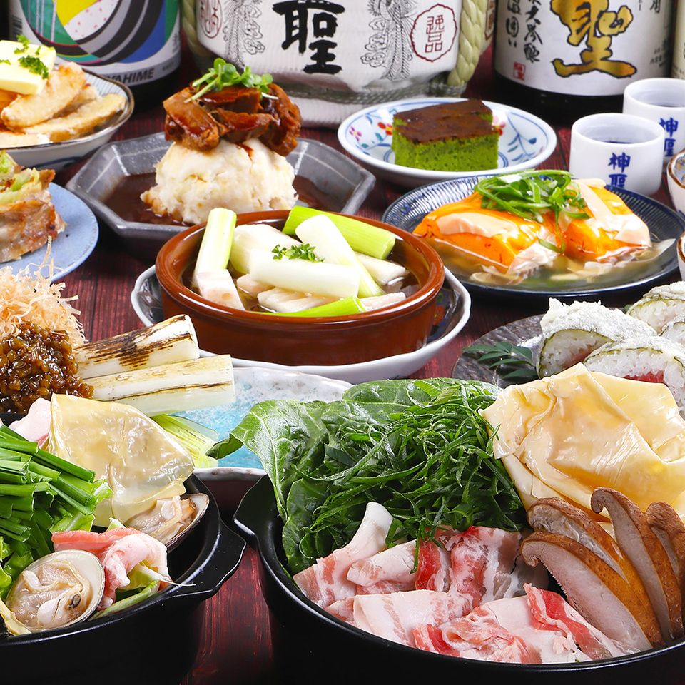 【간편 음료회】 토종닭 구이나 해물 덮밥 등 술회에 딱 맞는 연회 코스★마실 수 있는 4,500엔