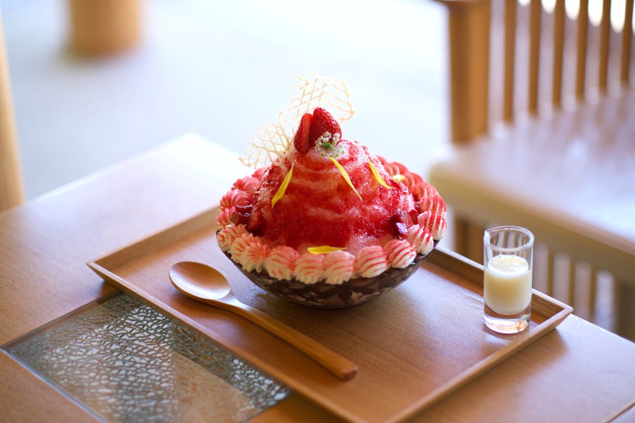 Strawberry Yoghurt Shaved Ice