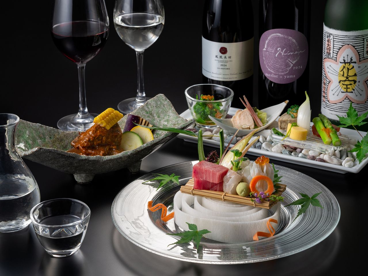 <初夏の旬彩会席>栃木の日本酒とワインのマリアージュ