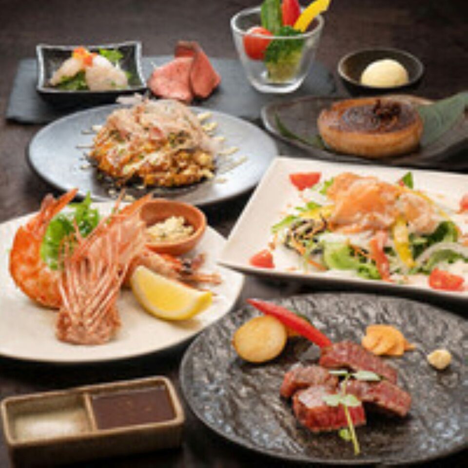 肉類與鐵板燒的完美融合：「國產菲力牛排套餐」（共7道菜）*僅限餐點*