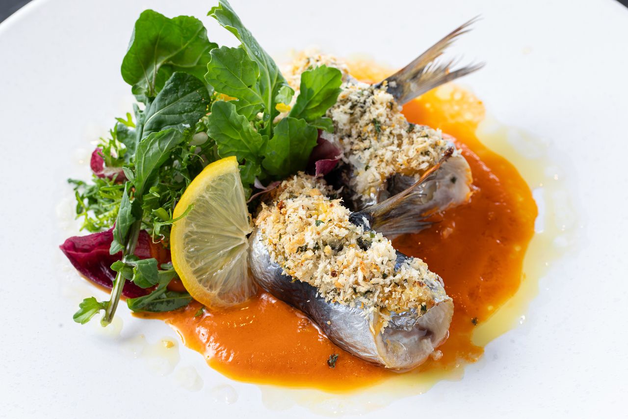 [Seasonal Special] Sardines Beccafico (baked with herbs and breadcrumbs) with salad + buffet (adults)
