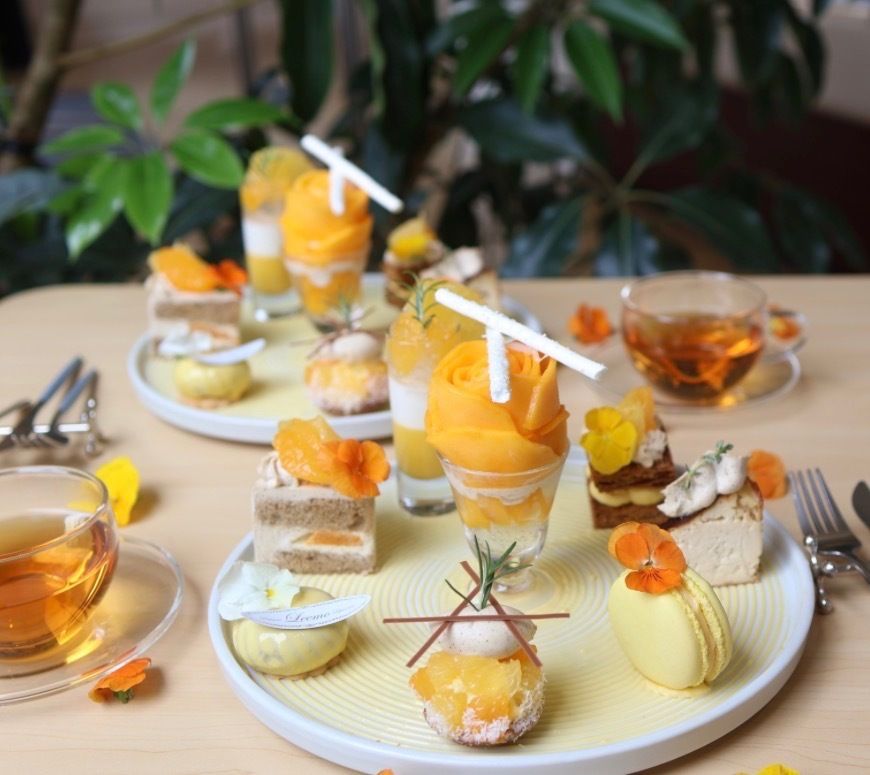 Citrus and black tea afternoon tea