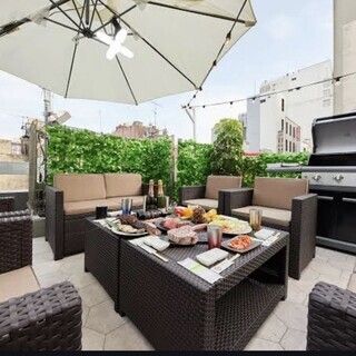 【87GARDEN BBQ Course】Enjoy a hassle-free BBQ in summer and autumn at our restaurant! Fresh meat and seafood★Rooftop beer garden exclusive! 3-hour all-you-can-drink included: ¥8000 → OPENING SPECIAL: ¥7000