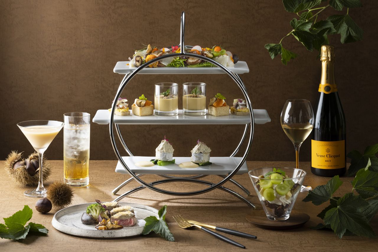  Autumn-exclusive high tea “MARRON TREAT” ☆ With free-flowing drinks (90-minute limit) ☆
