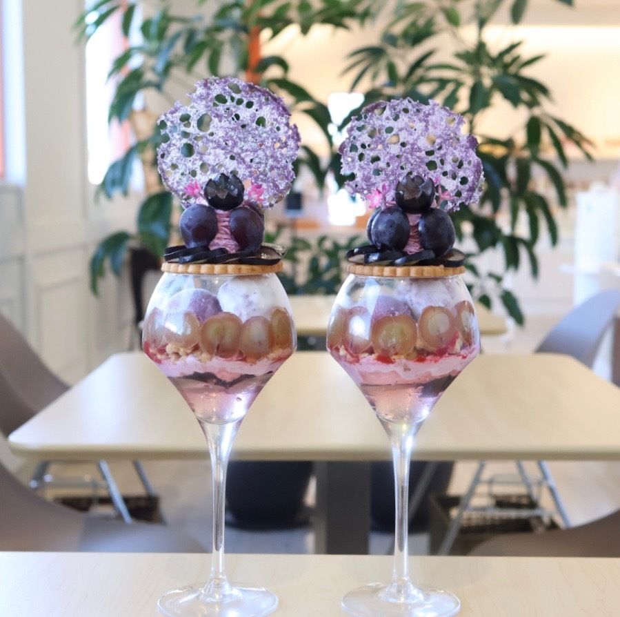3 kinds of grape parfaits