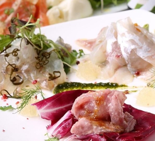 Web予約限定【マリスコス特製おまかせコースCハラミ炭火焼】2名様～大皿提供