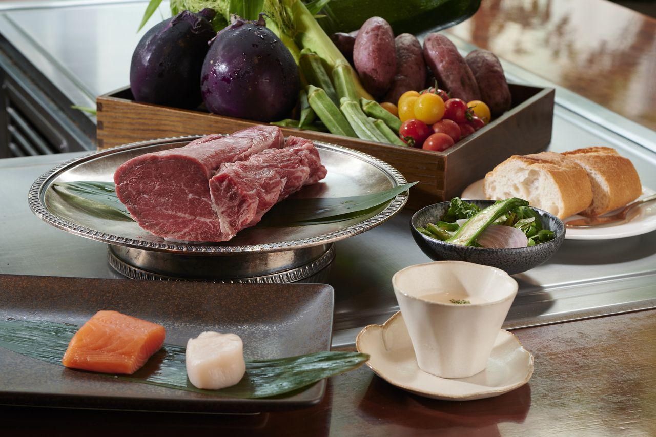 【ランチ】柳（ヒレ）魚介と国産牛ヒレのコース