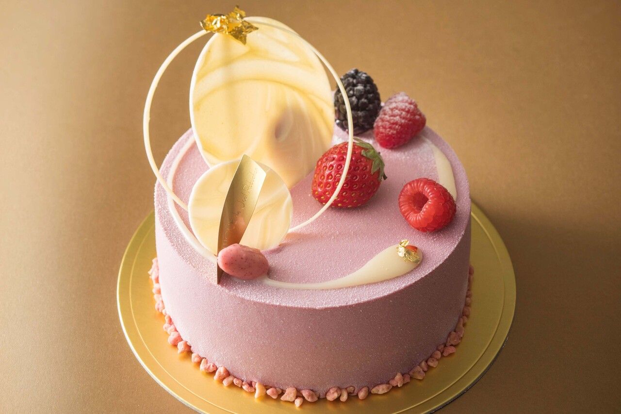 Velours de chocolat blanc aux fruits rouges