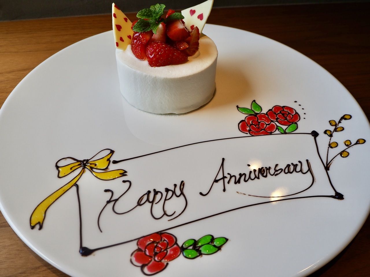 ランチ　アニバーサリーコース＋メッセージプレート付