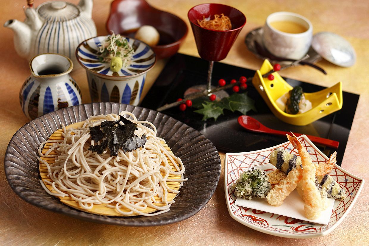 天婦羅とそば御膳