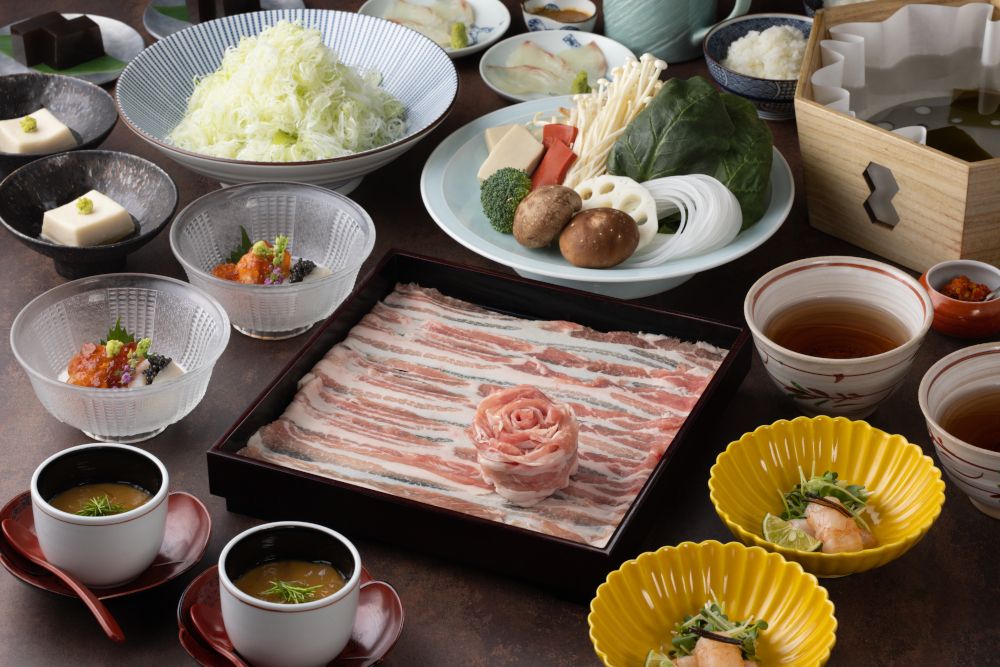 [Lunch - Hiyama special pork] Dashi shabu kaiseki course "Miyamazakura"