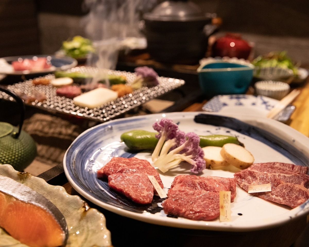 伊勢海老と牛フィレ丼のコース