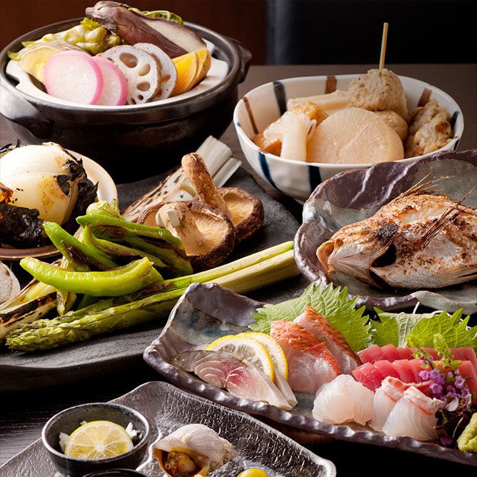 Seasonal ingredients selection individual course