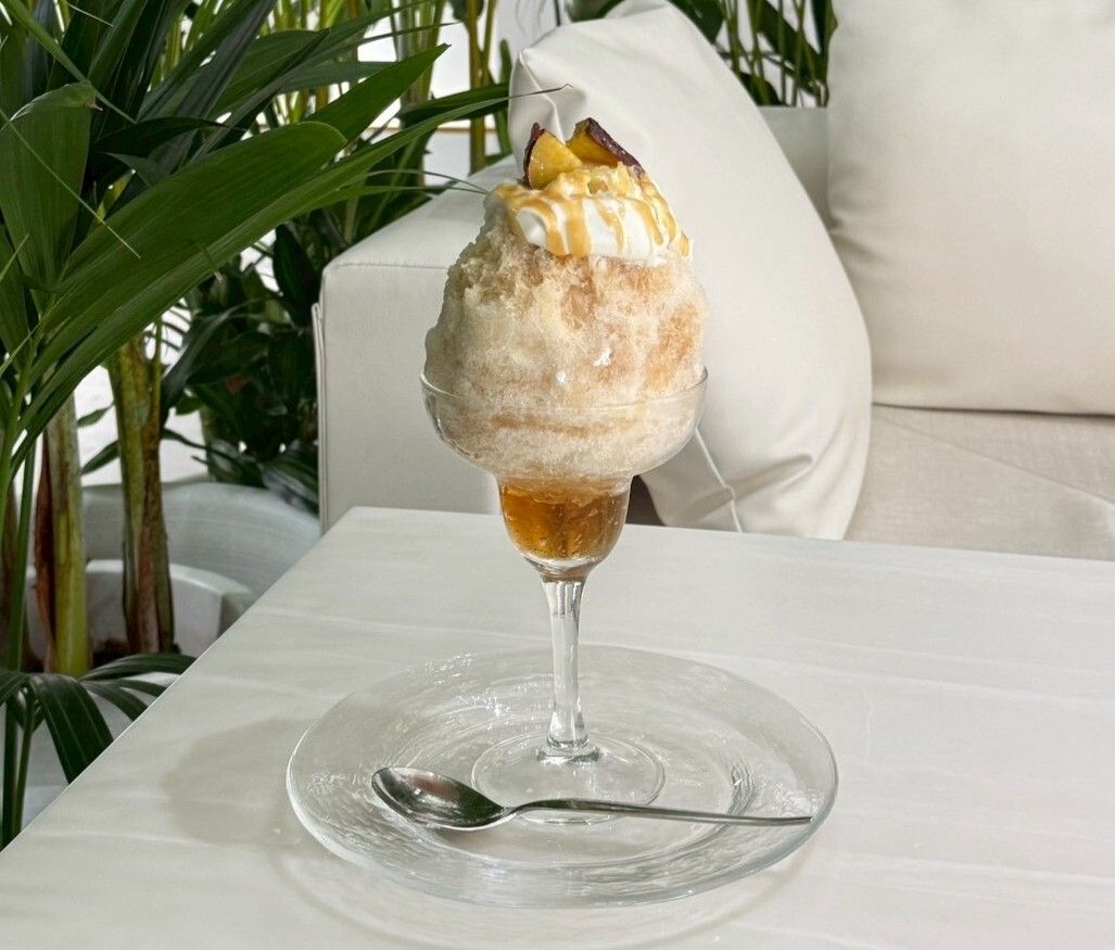 구운 고구마 빙수