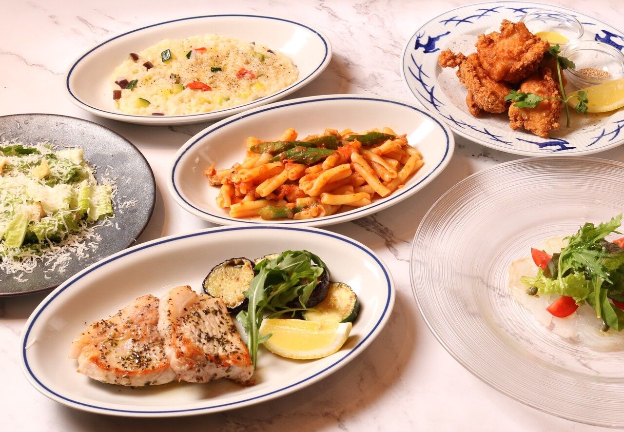 【予約限定ディナーシェアコース】La Viola 定番の料理が楽しめるお勧めコース