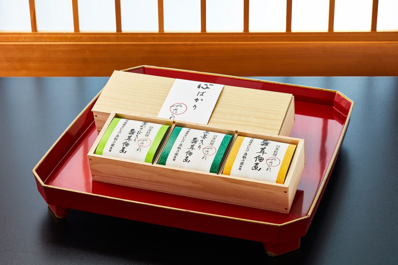  Set of 3 types of tsukudani (Maitake mushrooms boiled in soy sauce)