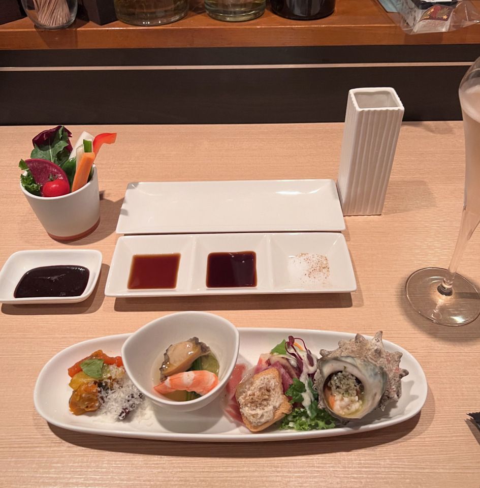 ワインに合わせた串揚げグレードアップコース