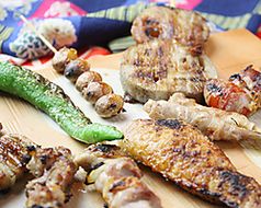 ◆Hakata Kushiyaki "Elegant Course" 10 dishes in total, 2 hours all-you-can-drink included