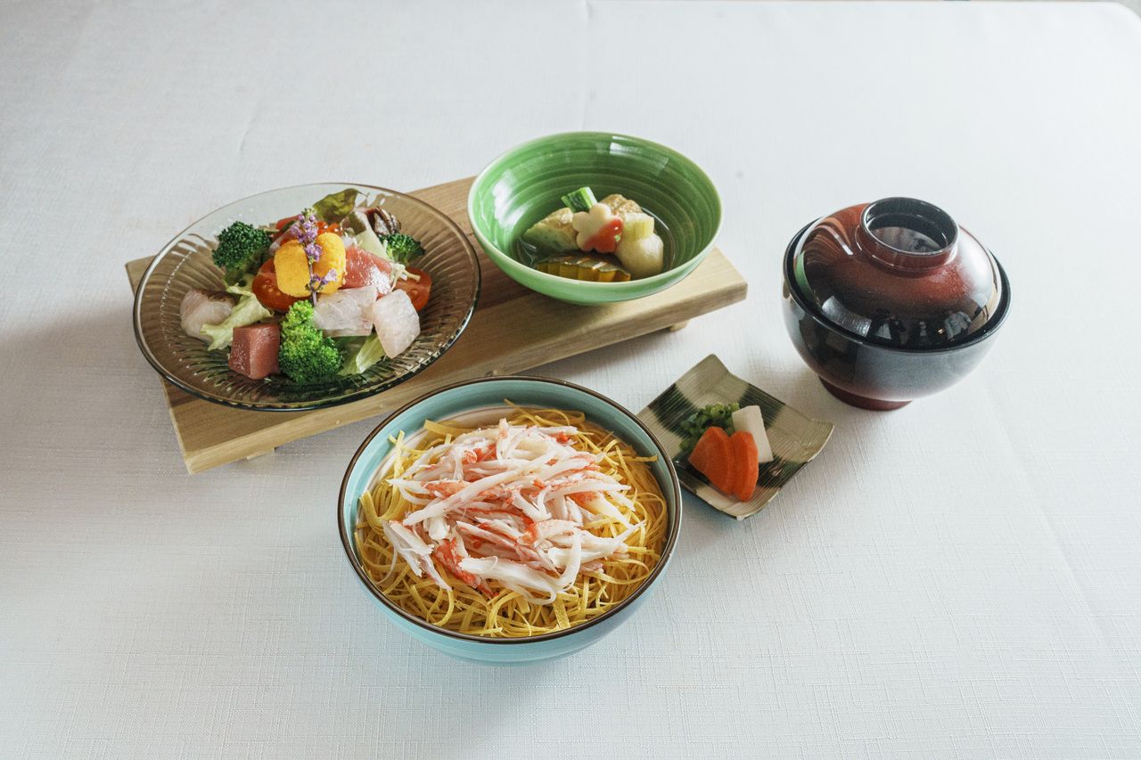 Steamed sushi set (crab)