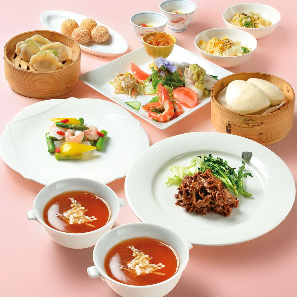 [Lunch] Higashiyama course 7 dishes including 4 kinds of cold dishes,  mini shark's fin soup, and beef