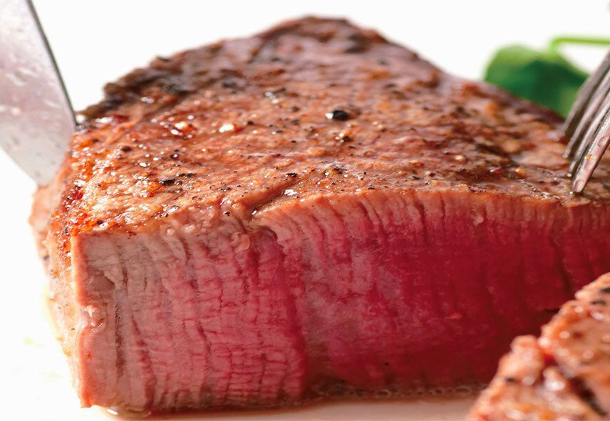 Specially selected domestic beef fillet course