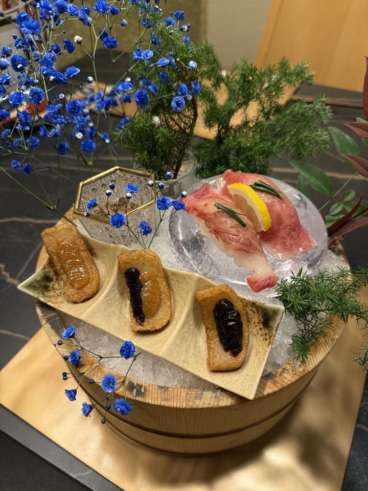 Сертифицированный по классу А5 набор шабу-шабу из говядины Оми с тремя закусками