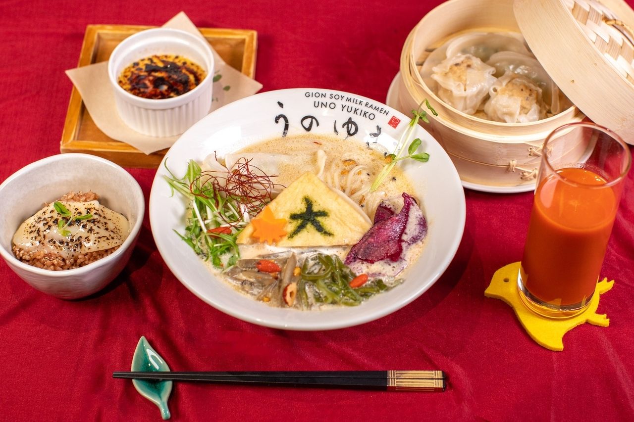 【東方素食】雪月拉麵、自家製豆腐、甜點套餐
