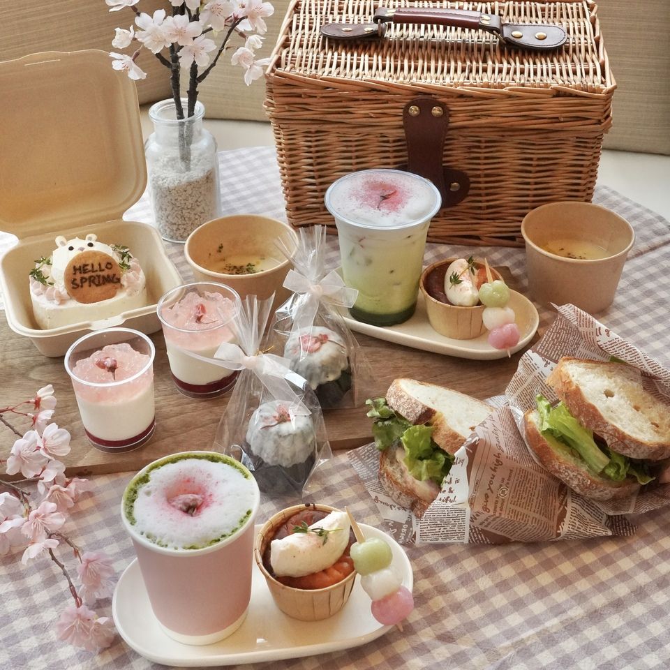 ＜平日CAFE＞テラス席確約お花見ピクニックプラン