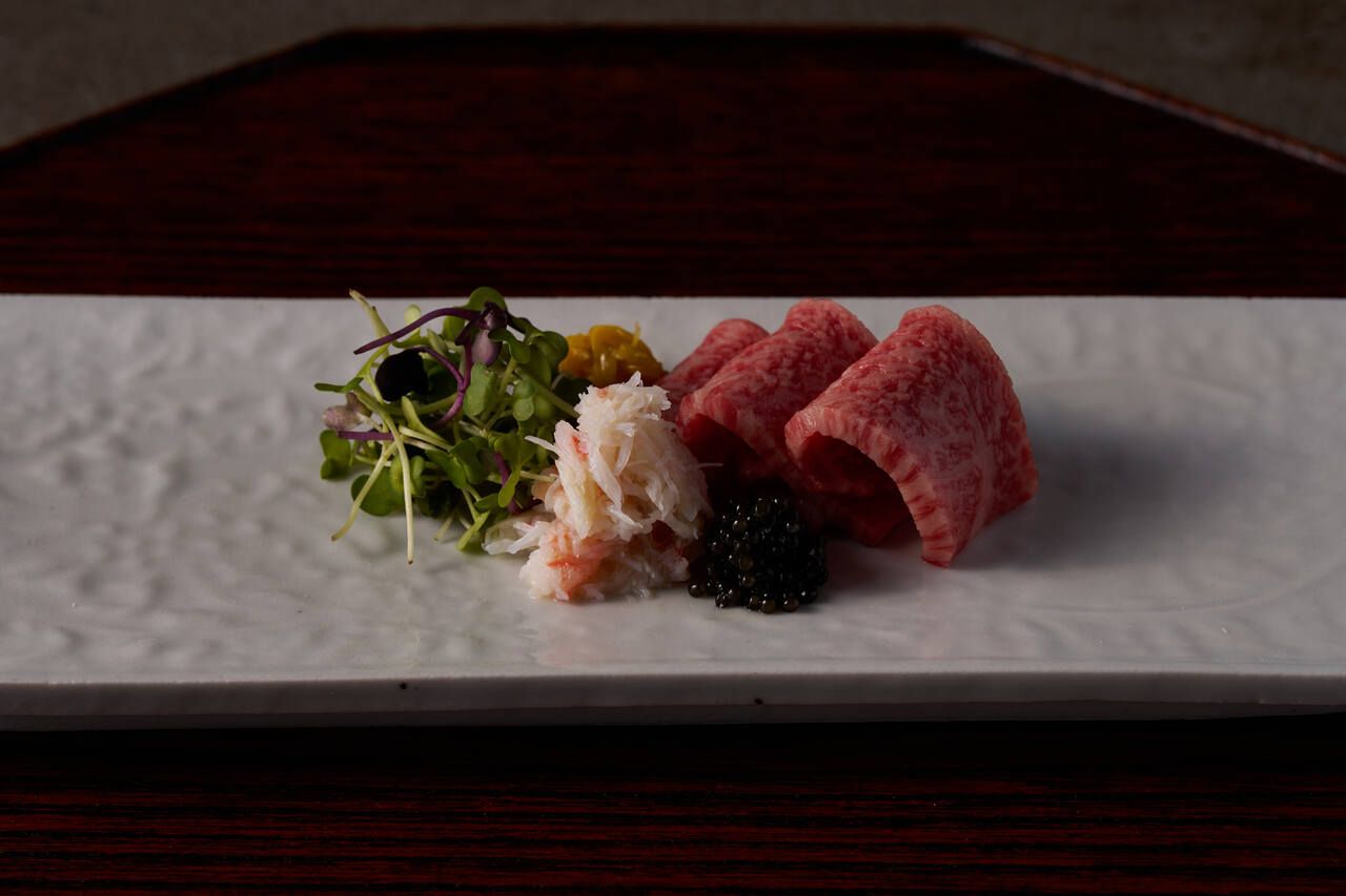 [10] Kobe beef and seasonal premium ingredients special course, 11 dishes in total