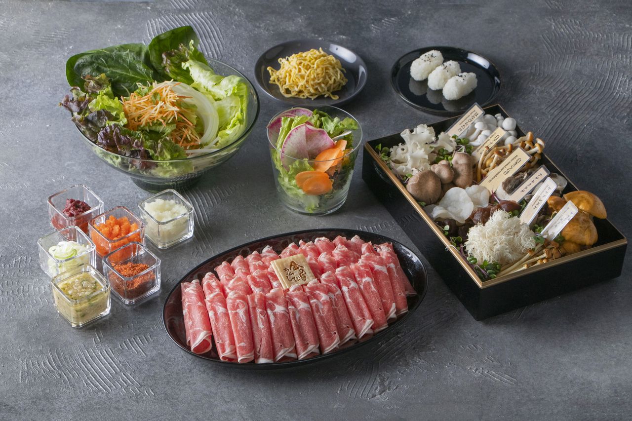 吟醸ラムしゃぶプラスコース（Bコース）