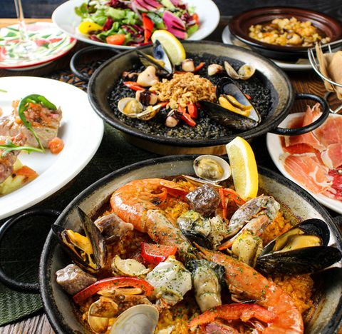 HP reservation only!! [Best rate plan | Dinner] La Bodega Double Paella Course [All-you-can-drink included] [4 people or more]