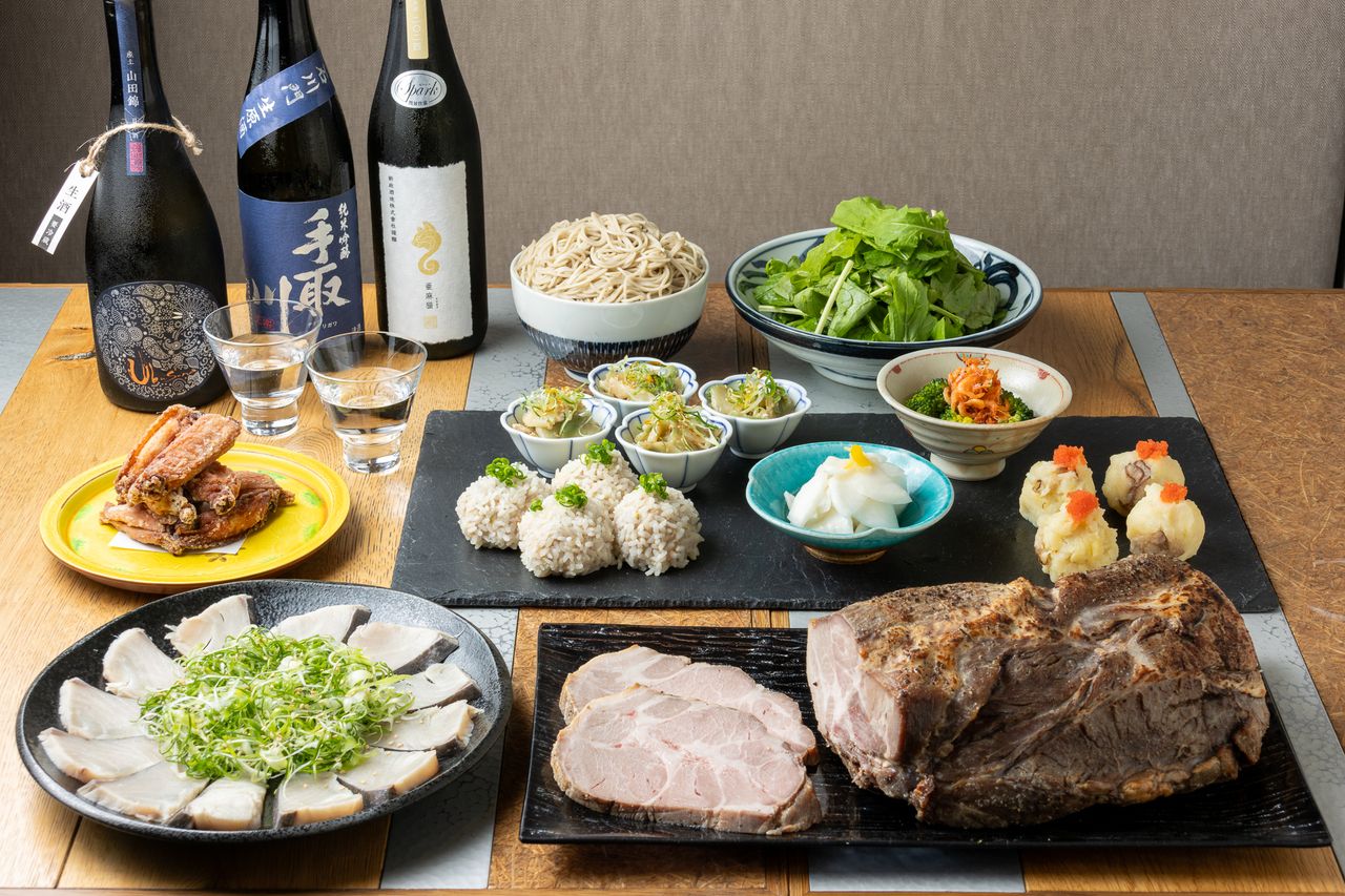 【飲み放題90分付】季節を味わうおばんざいとローストポークプラン