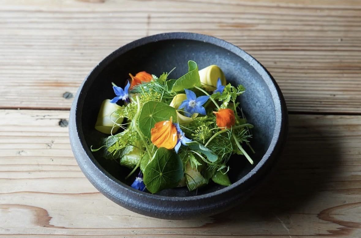 鮎と初夏の野菜＋アルコールペアリング