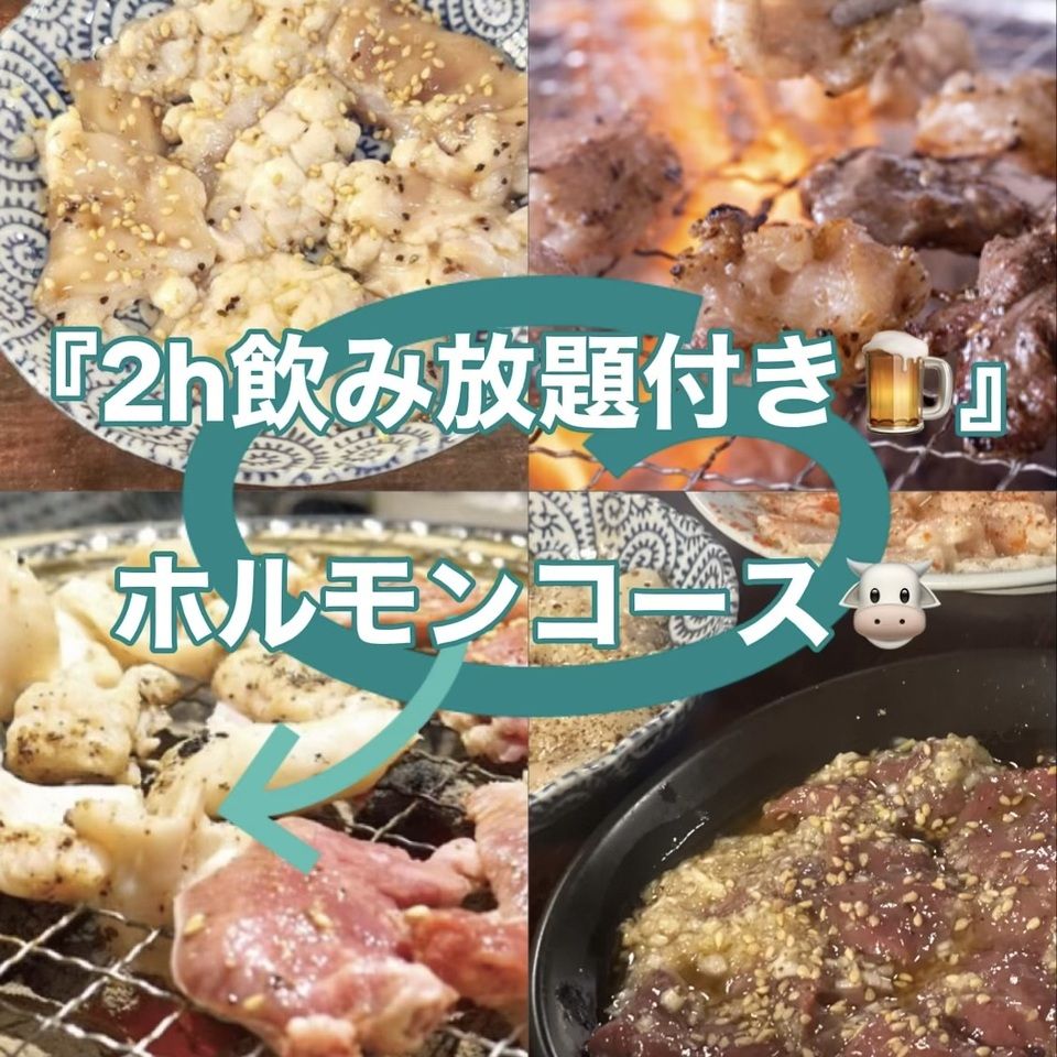 【飲み放題付】ホルモンコース