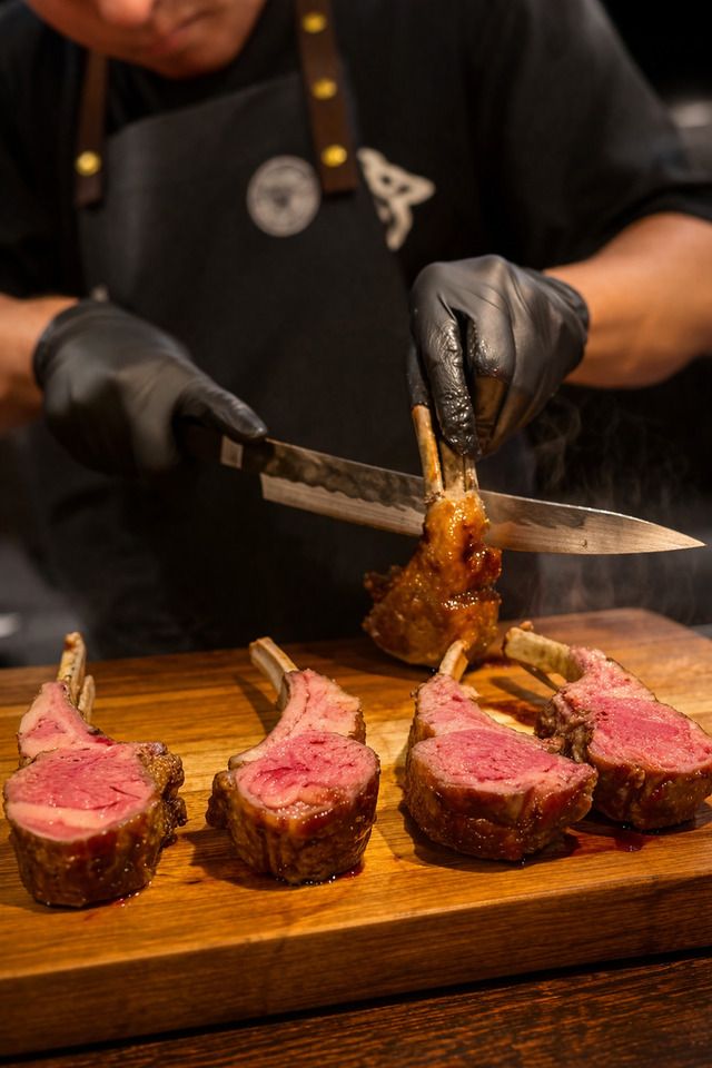 A casual course featuring carefully selected lamb and vegetables.