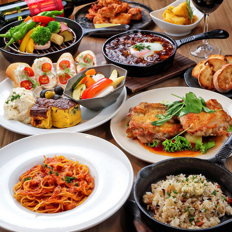 [Easy] Classic easy course including homemade pasta, pasta and chicken fritters ◎ 8 dishes 3,980 yen (all-you-can-drink included)