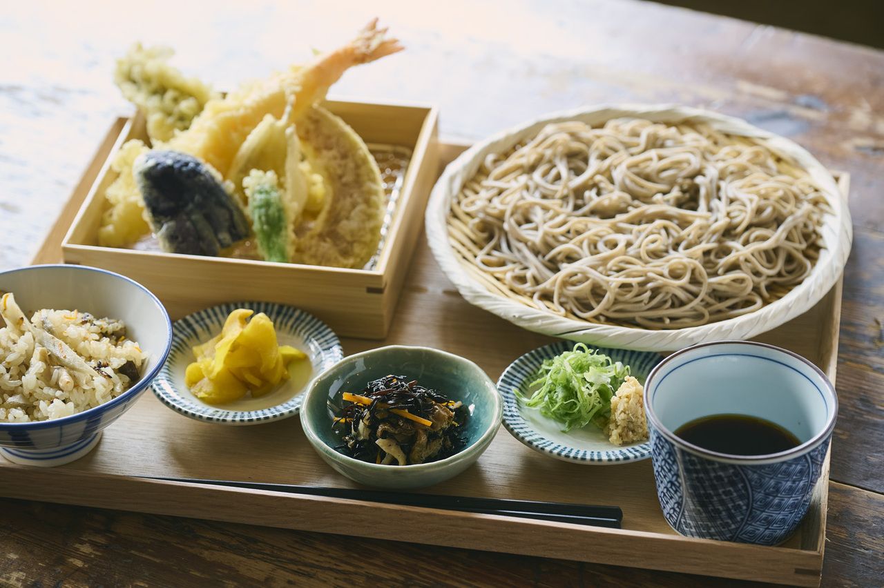 Lunch Set — Tempura Soba