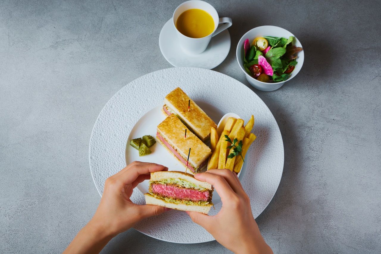 【平日】京の肉 牛フィレサンド トリュフ風味のポンムフリット