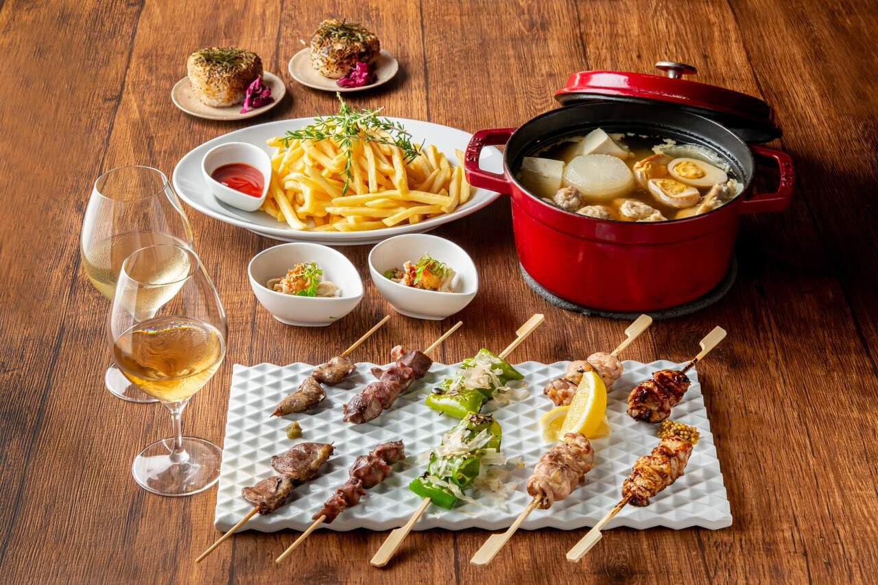 ★テラス席限定★ 鶏だしおでんと自慢の焼き鳥を堪能 -120分制飲み放題付き-