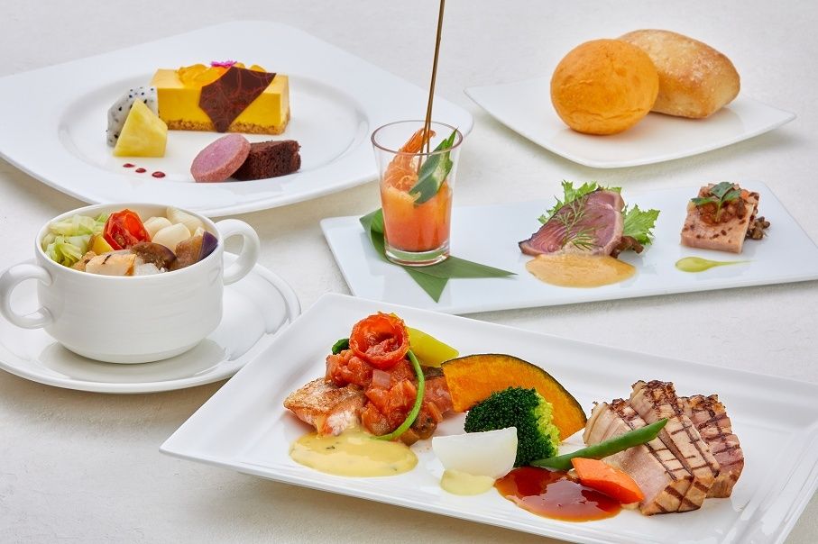 <期間限定>事前予約制【アリビラ宿泊者様限定】お得なディナー「ポーク＆フィッシュセット」